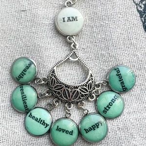 Brand new handmade affirmation necklace.